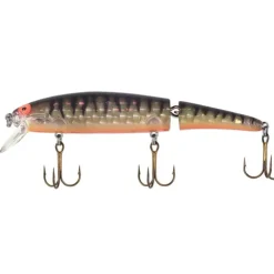 Bomber Jointed Long Crankbait, Gold Prism Black Orange - Your Premium Fishing Gear Store Rods Lines Baits Accessories^ Online