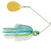Booyah Covert Spinnerbait, 5", 1/2oz, White/Chartreuse/Blue - Your Premium Fishing Gear Store Rods Lines Baits Accessories^ New