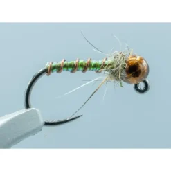 Boroff Brass BH BL Caddis Olive #16 - Your Premium Fishing Gear Store Rods Lines Baits Accessories^ Shop