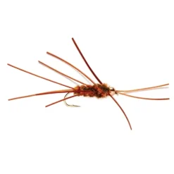 Brown Rubber Leg Stone Beadhead - Your Premium Fishing Gear Store Rods Lines Baits Accessories^ Store