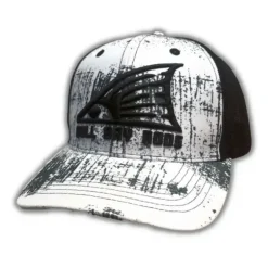 Bull Bay Rods Ripped Series BBR Soft Mesh Trucker Hat Gray & White Redtail Logo - Your Premium Fishing Gear Store Rods Lines Baits Accessories^ Clearance