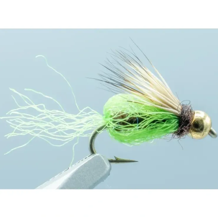 Caddis Sparkle Pupa Bead BRT GRN #16 - Your Premium Fishing Gear Store Rods Lines Baits Accessories^ Sale