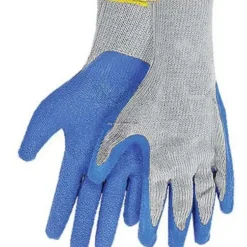 Calcutta Men's Knit Gripper Gloves Rubber Coated Palm Gray/Blue - Your Premium Fishing Gear Store Rods Lines Baits Accessories^ Fashion