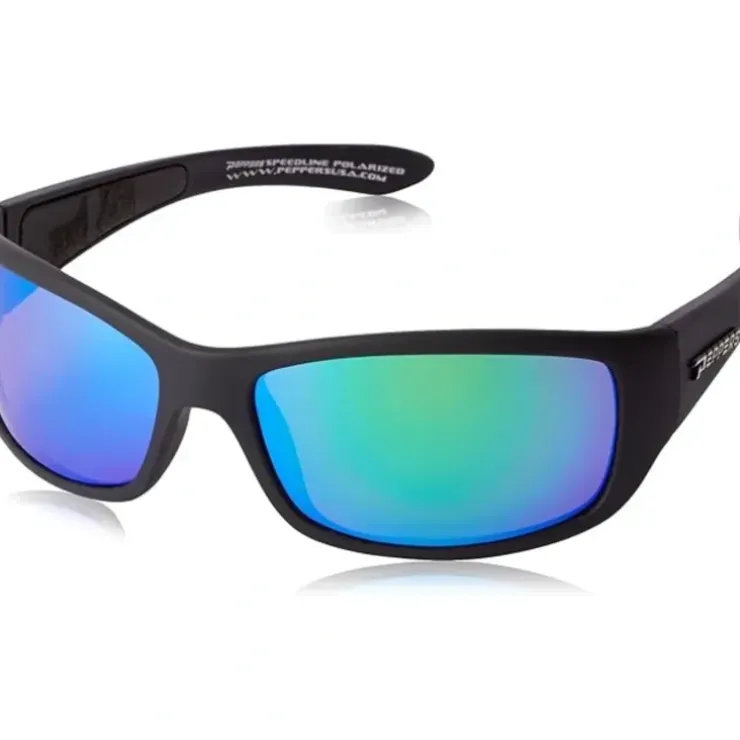 Calcutta Palm Polarized Sunglasses Matte Black Frame/Blue Mirror Lens - Your Premium Fishing Gear Store Rods Lines Baits Accessories^ Store