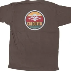 Calcutta Retro Circle Design Short Sleeve No Pocket Tri Blend - Your Premium Fishing Gear Store Rods Lines Baits Accessories^ Best Sale