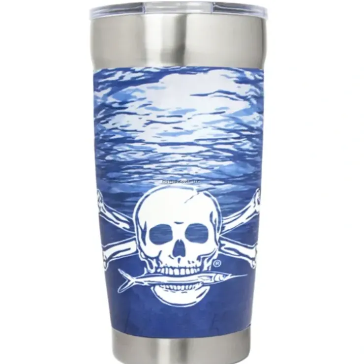 Calcutta Stainless Steel Double Wall Vacuum Seal Traveler Cup 20oz Water pattern - Your Premium Fishing Gear Store Rods Lines Baits Accessories^ Best Sale