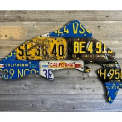 California Antique Trout License Plate Art - Your Premium Fishing Gear Store Rods Lines Baits Accessories^ Shop