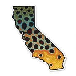 California Brown Sticker - Your Premium Fishing Gear Store Rods Lines Baits Accessories^ Shop