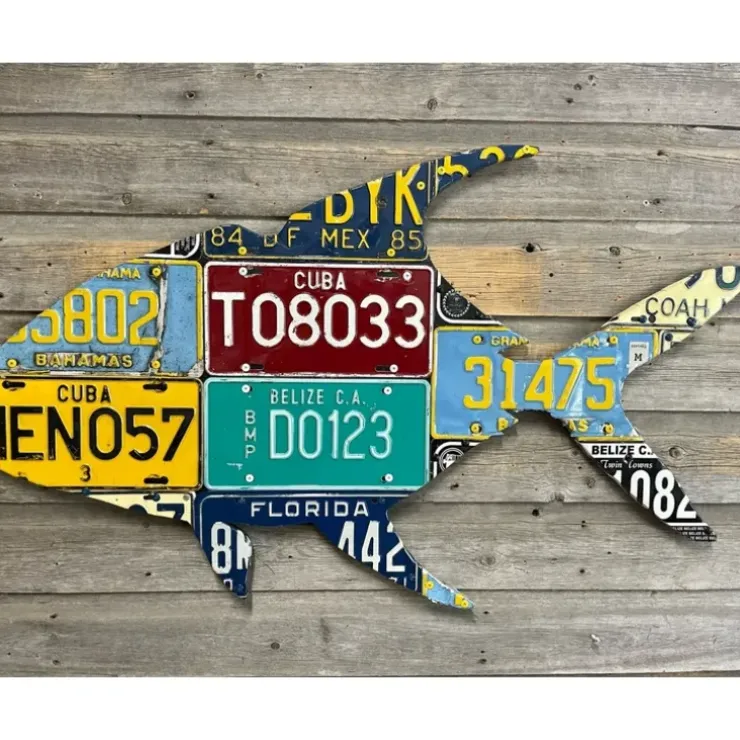 Caribbean Grand Slam Permit License Plate Art - Your Premium Fishing Gear Store Rods Lines Baits Accessories^ Best Sale