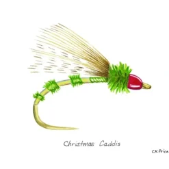 Caroline Price Art - Christmas Caddis 5 Pack w/ Envelops - Your Premium Fishing Gear Store Rods Lines Baits Accessories^ Discount