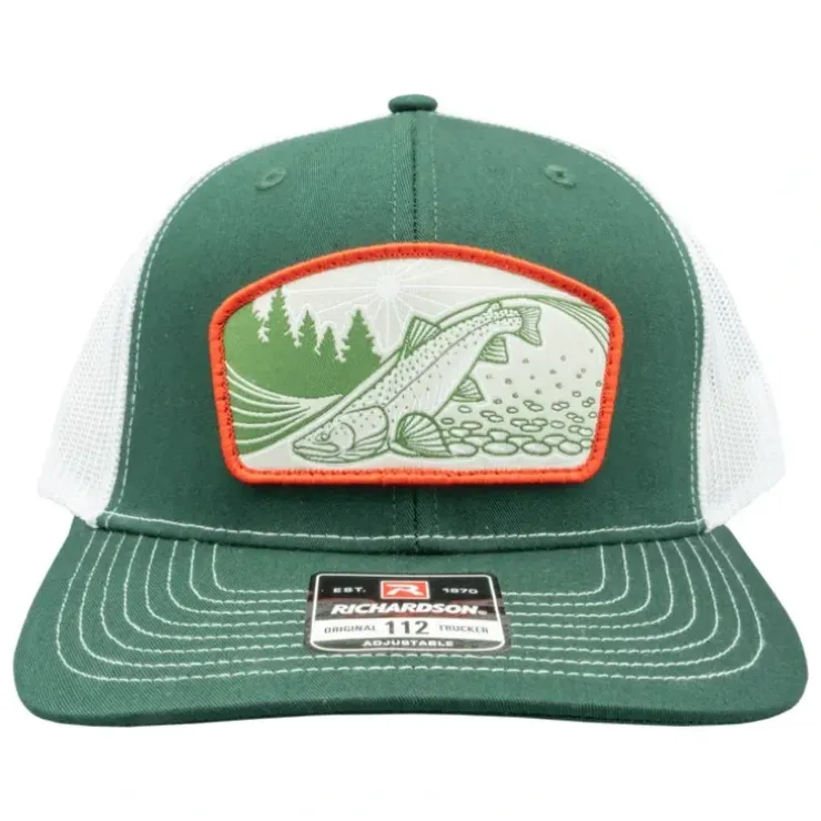 Casey Underwood Riffle Rider Trucker Green/White - Your Premium Fishing Gear Store Rods Lines Baits Accessories^ Best