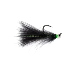 CDC Jig Streamer Minnow Black Barbless - Your Premium Fishing Gear Store Rods Lines Baits Accessories^ Shop