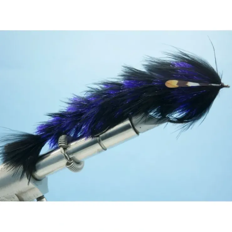 Chocklett's Feather Changer (LARGE double hook) Black & Purple - Your Premium Fishing Gear Store Rods Lines Baits Accessories^ Hot