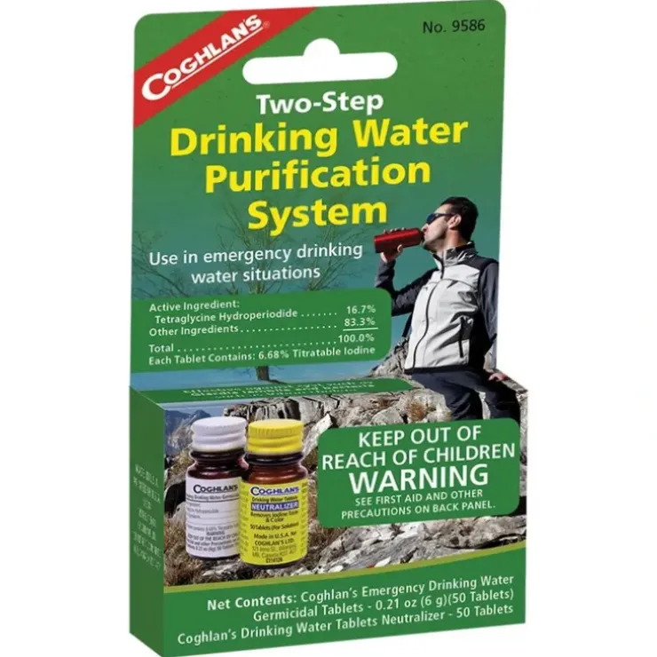 Coghlan's 2 Step Drinking Water Treatment Tablets and Neutralizer - Your Premium Fishing Gear Store Rods Lines Baits Accessories^ Best