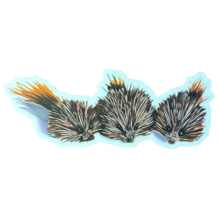 Conner Art Studio 3 Blind Mice Sticker - Your Premium Fishing Gear Store Rods Lines Baits Accessories^ Discount