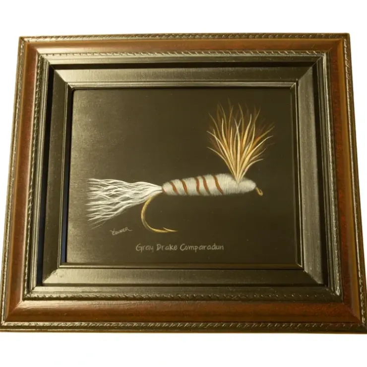 Conner Art Studio Framed Gray Drake Comparadun - Your Premium Fishing Gear Store Rods Lines Baits Accessories^ Shop