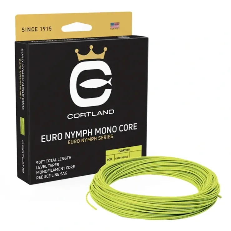 Cortland Hi Vis Euro Nymph Braid Core Line .022 Chartreuse - Your Premium Fishing Gear Store Rods Lines Baits Accessories^ Clearance