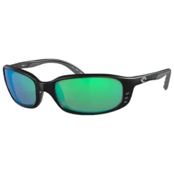Costa Brine Sunglasses Matte Black Green Mirror 580G - Your Premium Fishing Gear Store Rods Lines Baits Accessories^ Cheap