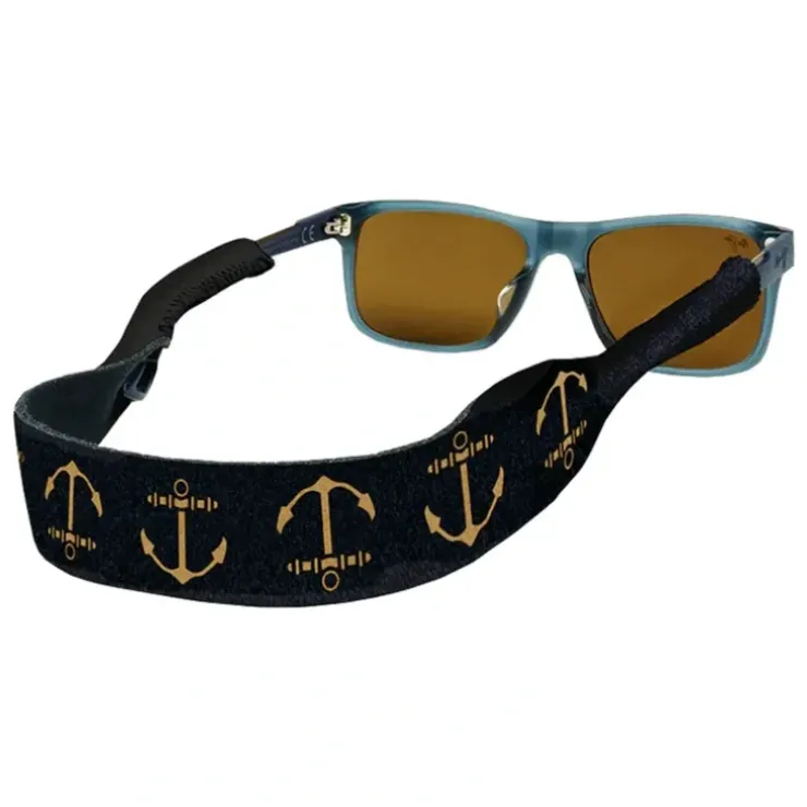 Croakies Croakie Print Anchor Black - Your Premium Fishing Gear Store Rods Lines Baits Accessories^ Fashion