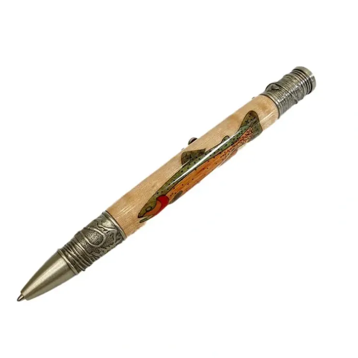 Custom Etched Wooden Pen - Your Premium Fishing Gear Store Rods Lines Baits Accessories^ Online