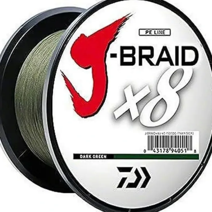 Daiwa J-Braid x8 8 Strand Braided Line, 150lb, 2500yd, Dark Green - Your Premium Fishing Gear Store Rods Lines Baits Accessories^ Best Sale