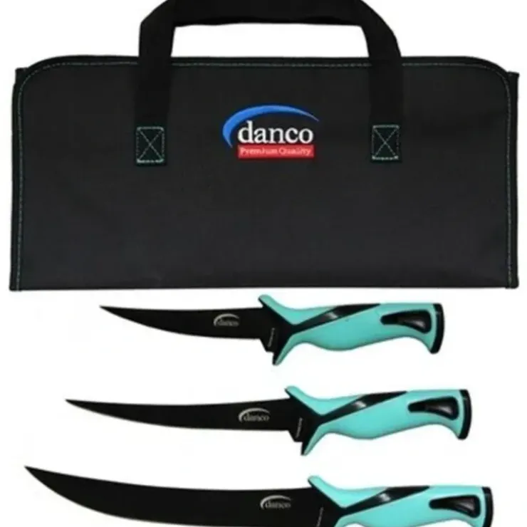Danco Pro Series 3 Piece Knife Set - Seafoam - Your Premium Fishing Gear Store Rods Lines Baits Accessories^ Outlet