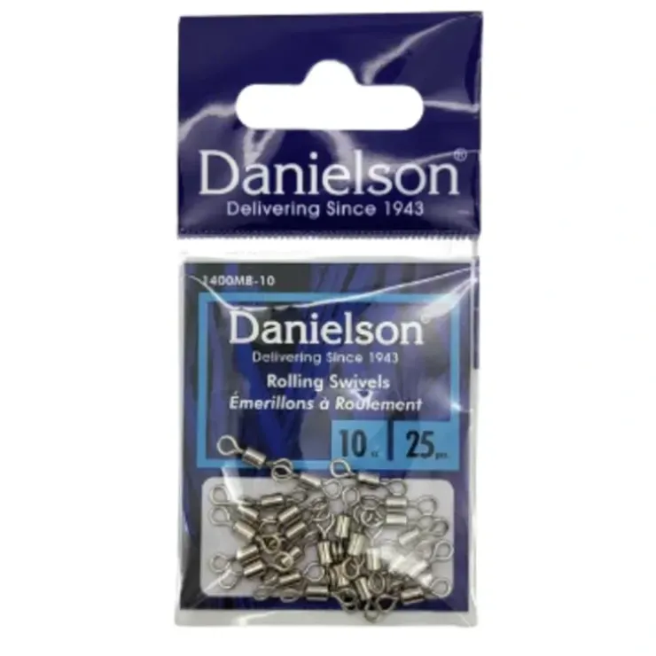 Danielson Rolling Swivel Size 10 25pk - Your Premium Fishing Gear Store Rods Lines Baits Accessories^ Outlet