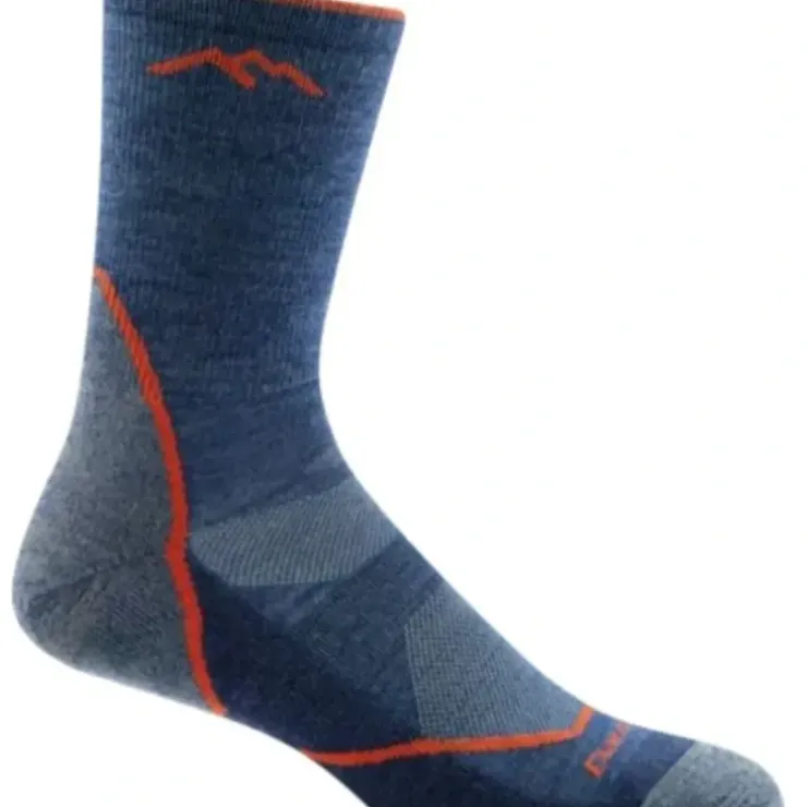 Darn Tough Mens Light Hiker Micro Crew Sock Light Cushion - Your Premium Fishing Gear Store Rods Lines Baits Accessories^ Flash Sale