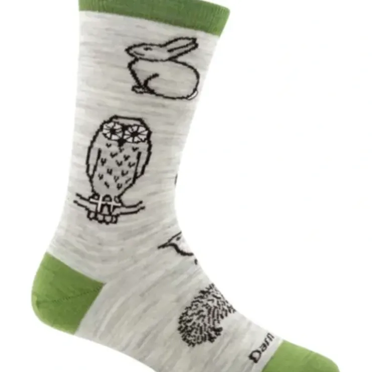Darn Tough Womens Woodland Creatures Crew Sock Light - Your Premium Fishing Gear Store Rods Lines Baits Accessories^ Clearance