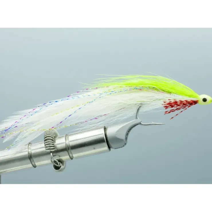 Deceiver White/Chartreuse #2/0 - Your Premium Fishing Gear Store Rods Lines Baits Accessories^ Best