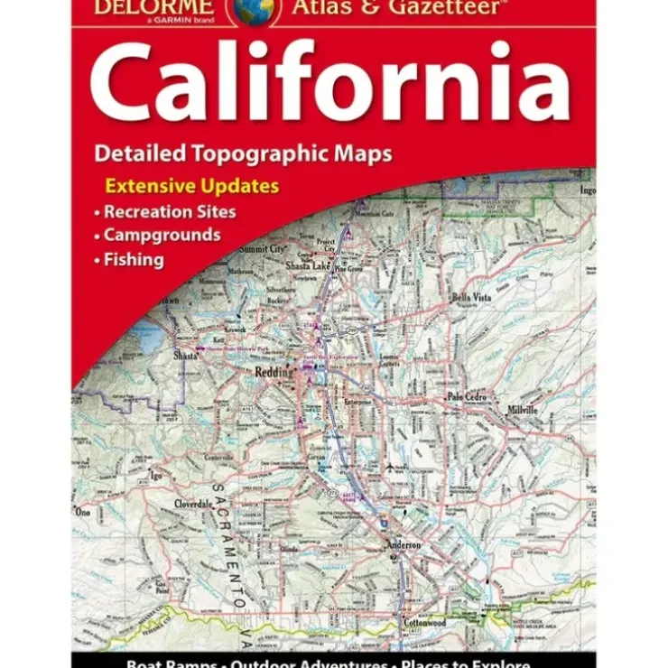 Delorme Gazetter and Atlas : California Map - Your Premium Fishing Gear Store Rods Lines Baits Accessories^ Hot