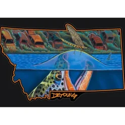 DeYoung Harvest Moon Riser Montana Sticker - Your Premium Fishing Gear Store Rods Lines Baits Accessories^ Fashion
