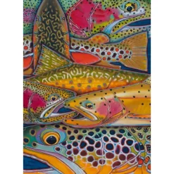DeYoung Trout Confetti Canvas Print - Your Premium Fishing Gear Store Rods Lines Baits Accessories^ Online
