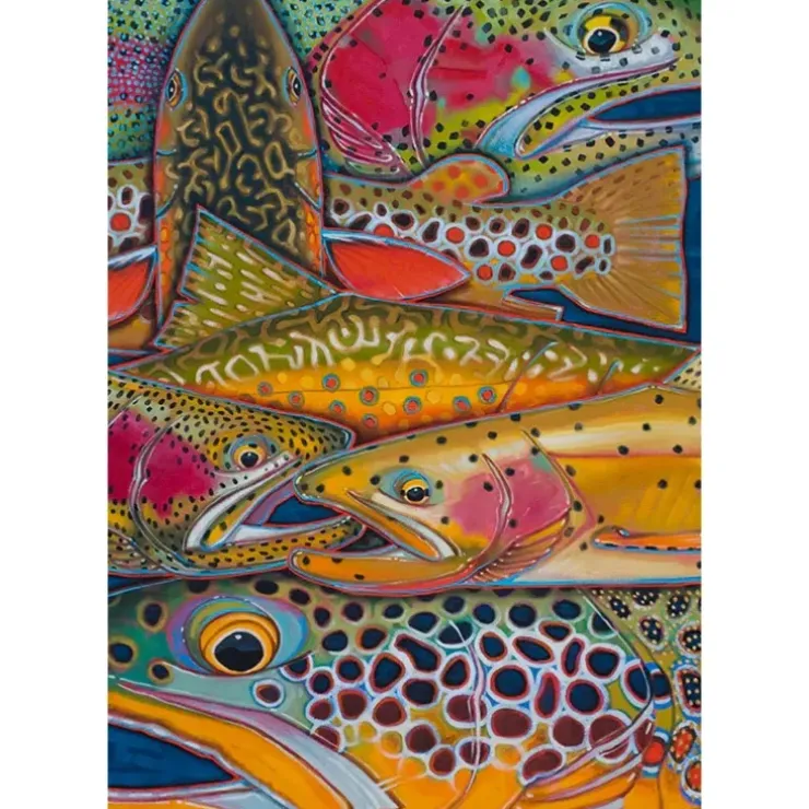 DeYoung Trout Confetti Canvas Print - Your Premium Fishing Gear Store Rods Lines Baits Accessories^ Online