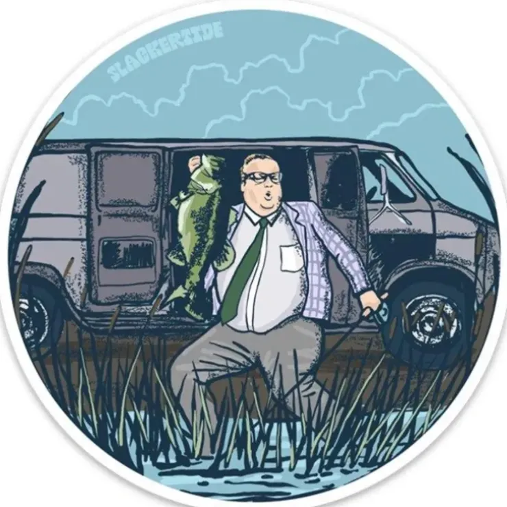 Down by the River Sticker - Your Premium Fishing Gear Store Rods Lines Baits Accessories^ New