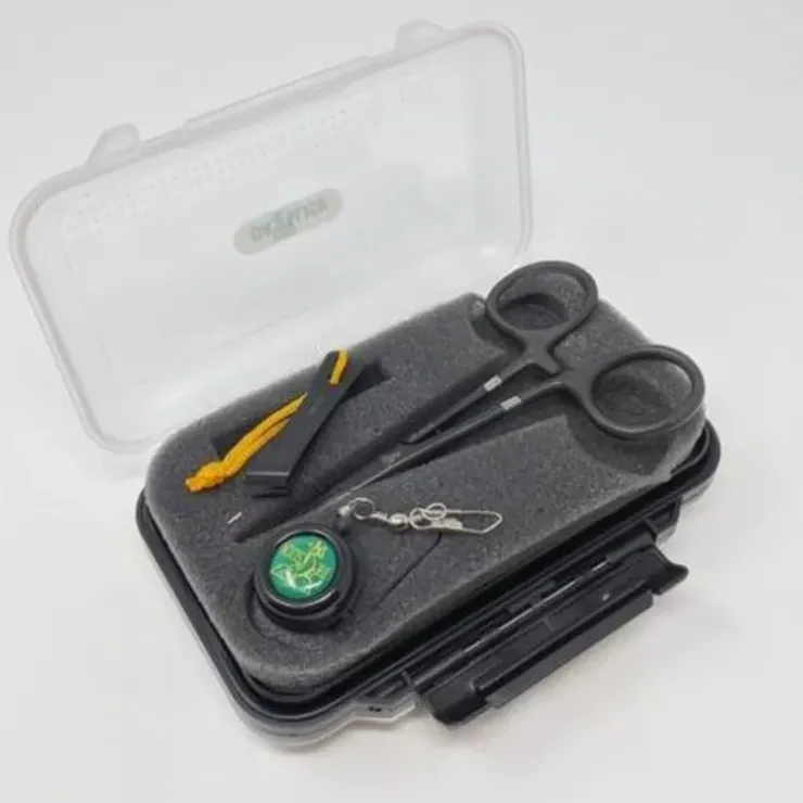 Dr. Slick Black Standard Clamp Gift Set in Medium Fly Box - Your Premium Fishing Gear Store Rods Lines Baits Accessories^ Online