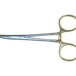 Dr. Slick Standard Clamp, 5-1/2", Gold Loops, Curved - Your Premium Fishing Gear Store Rods Lines Baits Accessories^ Online