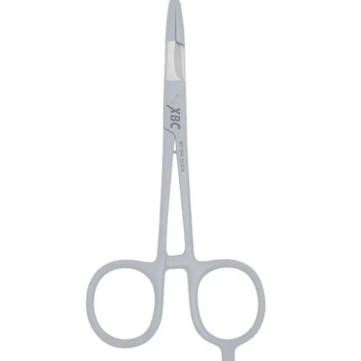 Dr. Slick XBC Scissor Clamp, 5", White, Straight - Your Premium Fishing Gear Store Rods Lines Baits Accessories^ Online