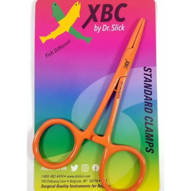Dr. Slick XBC Standard Clamp, 5", Orange, Straight - Your Premium Fishing Gear Store Rods Lines Baits Accessories^ New