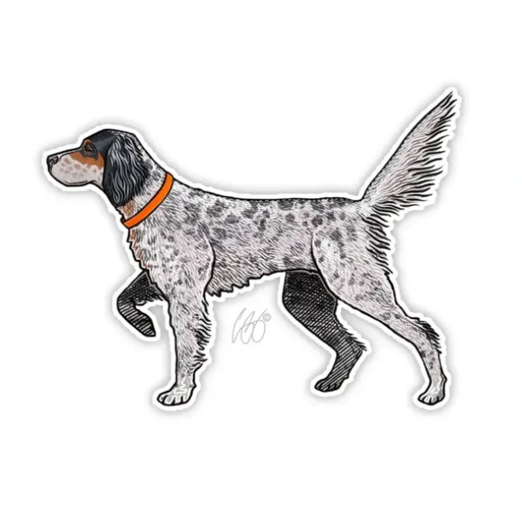 English Setter Sticker - Your Premium Fishing Gear Store Rods Lines Baits Accessories^ Cheap