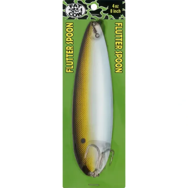 Fat Cow Flutter Spoon 8" - Your Premium Fishing Gear Store Rods Lines Baits Accessories^ Clearance