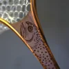 Fat Jake 16"x12" - Brook Trout Engraved - Natural Fly Fishing Traditional Landing Net - Your Premium Fishing Gear Store Rods Lines Baits Accessories^ Sale