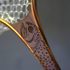 Fat Jake 16"x12" - Brook Trout Engraved - Natural Fly Fishing Traditional Landing Net - Your Premium Fishing Gear Store Rods Lines Baits Accessories^ Sale