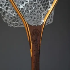 Fat Jake 16"x12" - Rainbow Trout Engraved - Natural Fly Fishing Traditional Landing Net - Your Premium Fishing Gear Store Rods Lines Baits Accessories^ Cheap