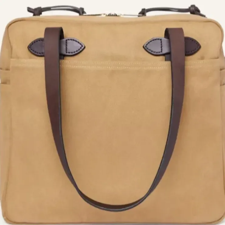 Filson Brass Tote Bag With Zipper - Your Premium Fishing Gear Store Rods Lines Baits Accessories^ Fashion