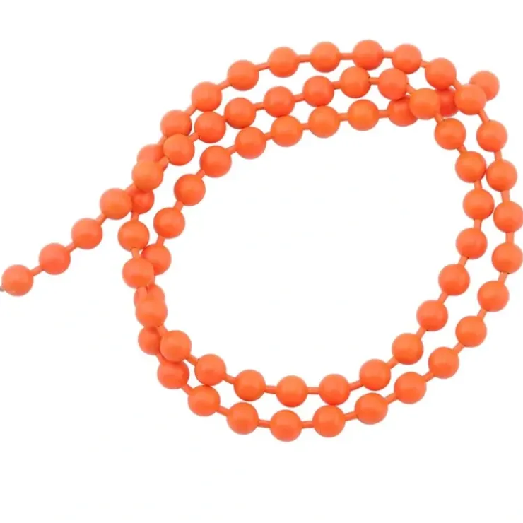 Fluorescent Bead Chain Fl. Orange - Your Premium Fishing Gear Store Rods Lines Baits Accessories^ Cheap