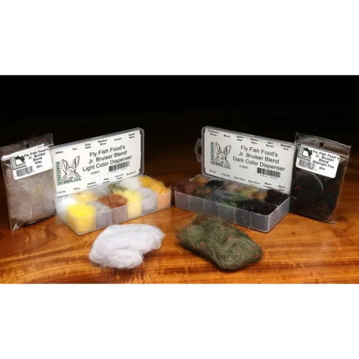 Fly Fish Food's Jr Bruiser Blend Dubbing Dispenser - Dark - Your Premium Fishing Gear Store Rods Lines Baits Accessories^ Shop