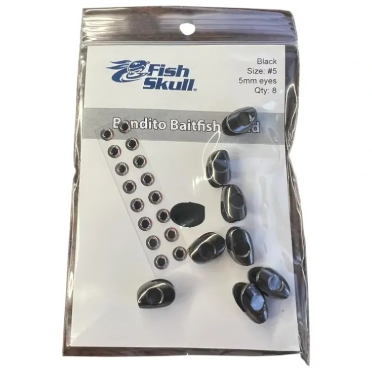 FlyMen Fish-Skull Bandito Baitfish Head Black - Your Premium Fishing Gear Store Rods Lines Baits Accessories^ Hot
