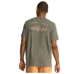 Free Fly Trout Camo Pocket Tee Heather Fatigue - Your Premium Fishing Gear Store Rods Lines Baits Accessories^ Outlet