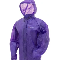 Frogg Toggs Emergency Rain Jacket, Women's, Size Small/Medium, Purple - Your Premium Fishing Gear Store Rods Lines Baits Accessories^ Store